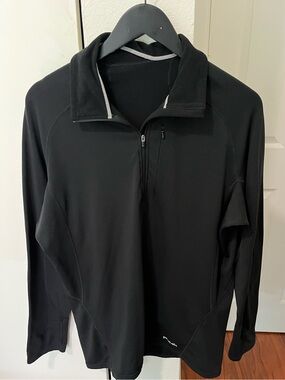 Patagonia Black Quarter-Zip Performance Jacket